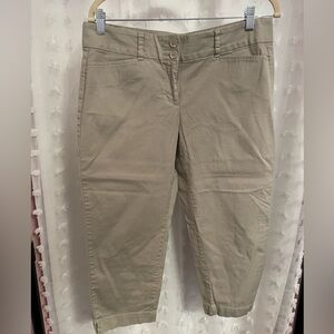 Loft Tan Capri Pants